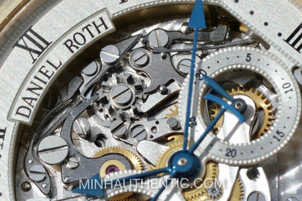 Daniel Roth Academic Ellipsocurvex Chronomax Master Chronograph Skeleton Automatic 18k Rose Gold 447.X.40.161.CN.BA - Ảnh 22