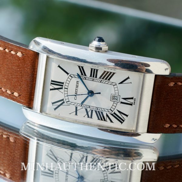 Cartier Tank Americaine Automatic 18k White Gold 1741 W2603256