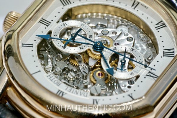 Daniel Roth Academic Ellipsocurvex Chronomax Master Chronograph Skeleton Automatic 18k Rose Gold 447.X.40.161.CN.BA - Ảnh 21