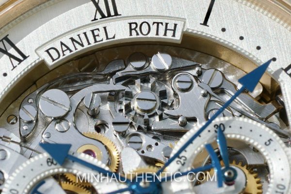 Daniel Roth Academic Ellipsocurvex Chronomax Master Chronograph Skeleton Automatic 18k Rose Gold 447.X.40.161.CN.BA - Ảnh 20