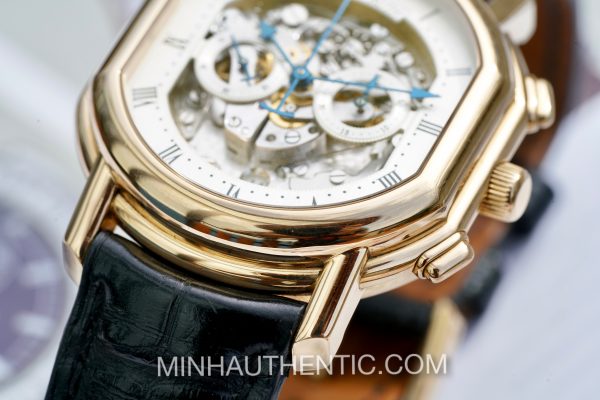 Daniel Roth Academic Ellipsocurvex Chronomax Master Chronograph Skeleton Automatic 18k Rose Gold 447.X.40.161.CN.BA - Ảnh 10