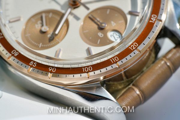 Omega Speedmaster 38 Co-Axial Chronometer Automatic 18k Sedna Gold/Steel 324.23.38.50.02.002 - Ảnh 7