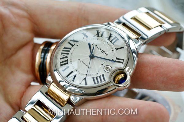 Cartier Ballon Bleu Automatic 18k Gold/Steel W2BB0031 - Ảnh 12