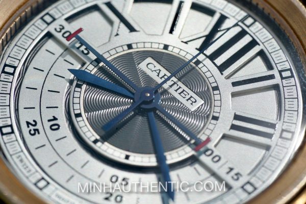 Cartier Calibre Central Chronograph 18k Rose Gold W7100004 - Ảnh 12