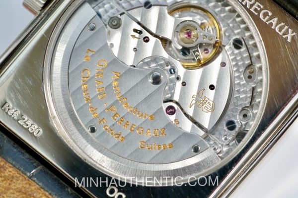Girard Perregaux Vintage 1945 White Gold Grande Date Moonphase Blue 2580 - Ảnh 7