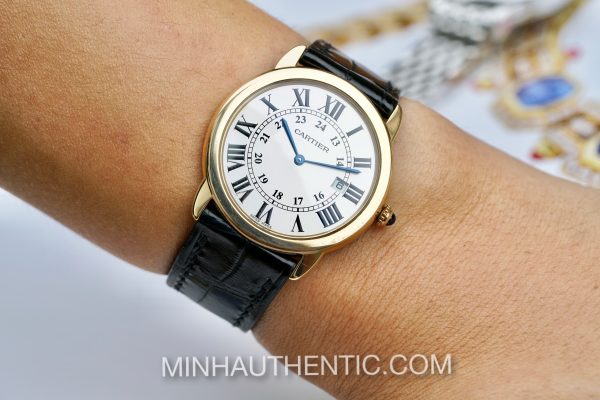 Cartier Ronde Solo 18k Gold W6700455 - Ảnh 2