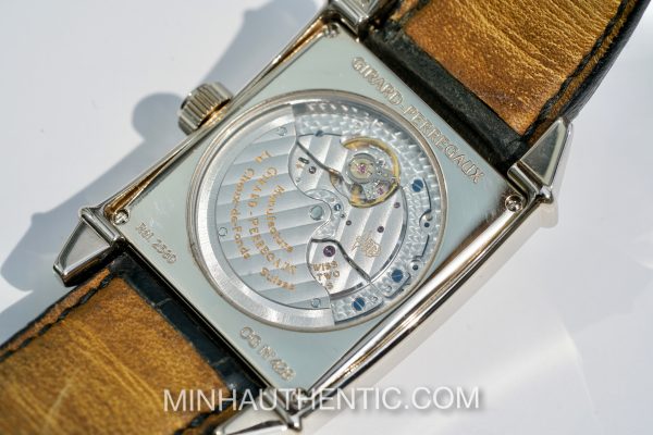 Girard Perregaux Vintage 1945 White Gold Grande Date Moonphase Blue 2580 - Ảnh 3