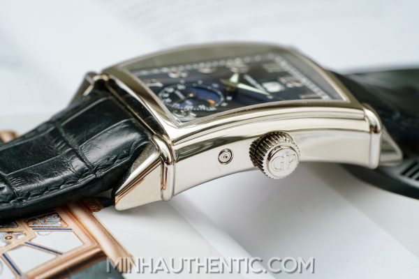 Girard Perregaux Vintage 1945 White Gold Grande Date Moonphase Blue 2580 - Ảnh 9