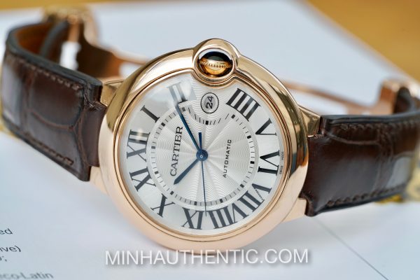 Cartier Ballon Bleu 42mm Automatic 18k Rose Gold W6900651 - Ảnh 3