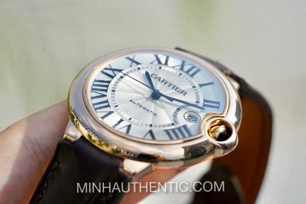 Cartier Ballon Bleu 42mm Automatic 18k Rose Gold W6900651 - Ảnh 5