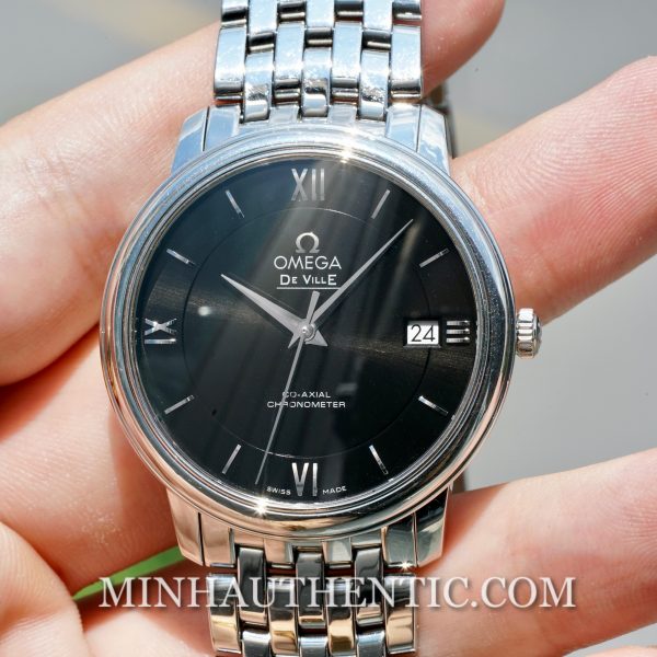 Omega De Ville Prestige 36.8mm Co-Axial Chronometer Black 424.10.37.20.01.001