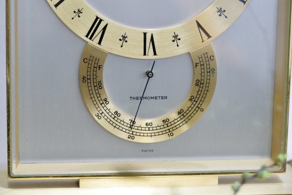 Jaeger LeCoultre 8 Days Thermometer & Barometer ref. 535 Clock - Ảnh 16