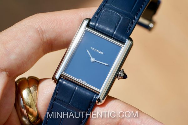 Đồng hồ Cartier Tank Must Large Blue WSTA0055 - Ảnh 10