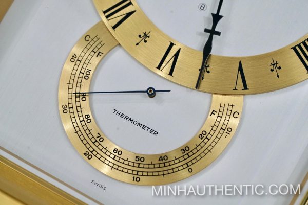Jaeger LeCoultre 8 Days Thermometer & Barometer ref. 535 Clock - Ảnh 8
