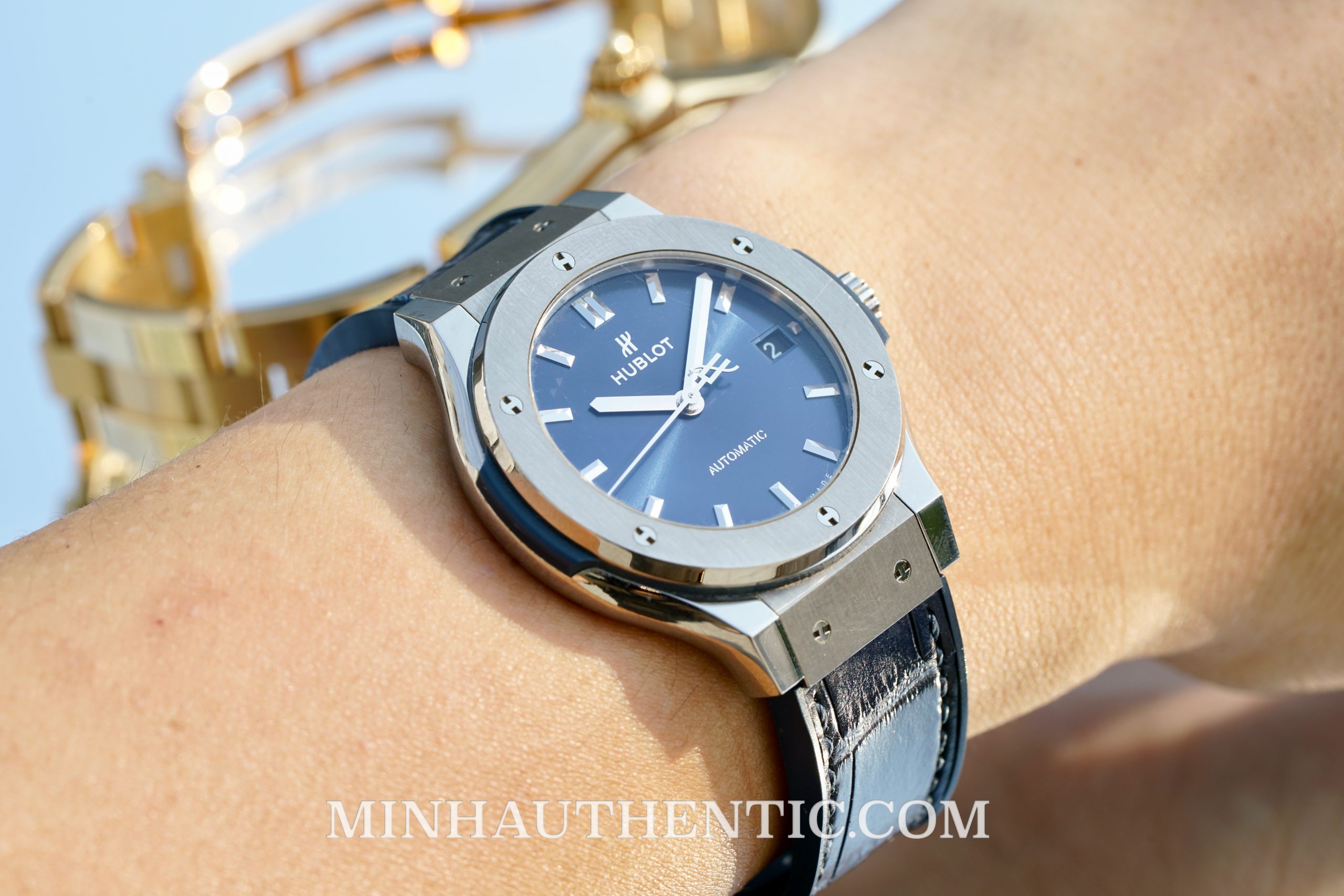 Hublot Classic Fusion Automatic 38mm Titanium Blue 565.NX.7170.RX