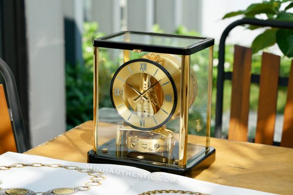 Jaeger LeCoultre Atmos 540 Black/Gold Lắc Chấm Bi - Ảnh 4