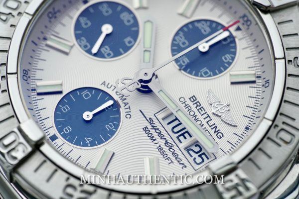 Breitling Superocean Chronograph A13340 White/Blue - Ảnh 11