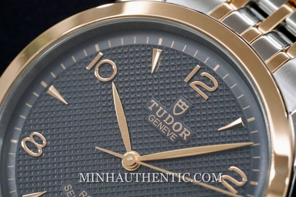 Tudor 1926 39mm Black 18k Rose Gold/Steel M91551-0003 Dial