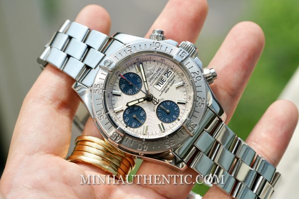 Breitling Superocean Chronograph A13340 White/Blue - Ảnh 4