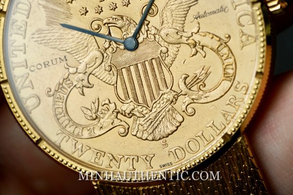 Corum Heritage Coin “Double Eagle” 18k Gold Automatic - Ảnh 15
