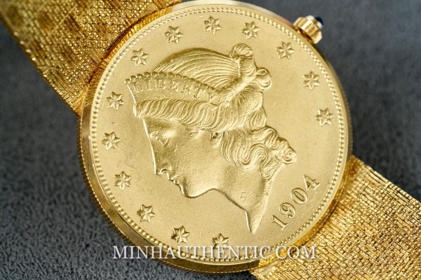 Corum Heritage Coin “Double Eagle” 18k Gold Automatic - Ảnh 13