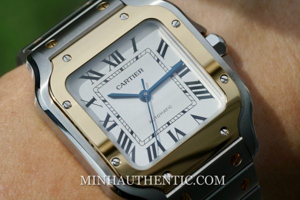 Cartier Santos Medium 18k Gold/Steel W2SA0016 - Ảnh 18