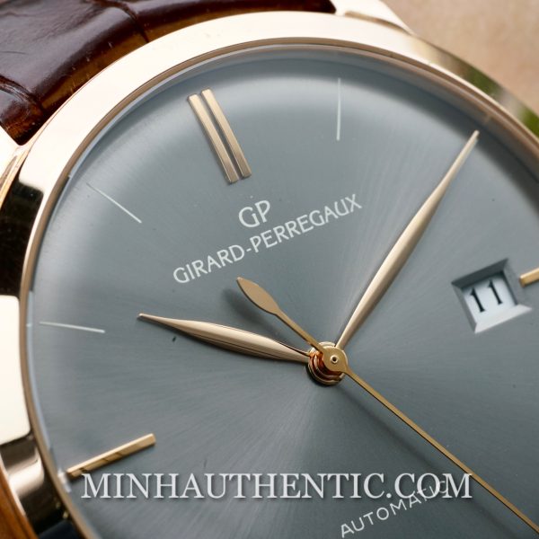 Girard Perregaux Vintage 1966 38mm 18k Rose Gold Automatic 49525-52-232-BKCA