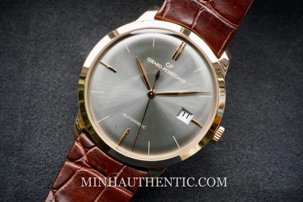 Girard Perregaux Vintage 1966 38mm 18k Rose Gold Automatic 49525-52-232-BKCA