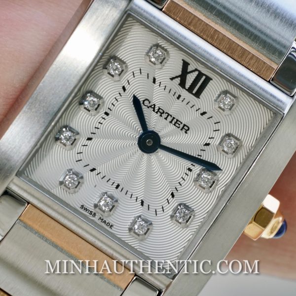 Cartier Tank Francaise Diamond Rose Gold/Steel WE110004