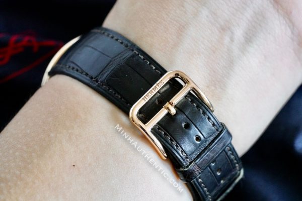 Hermes Arceau 40mm 18k Rose Gold W038085WW00 - Ảnh 3
