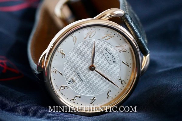 Hermes Arceau 40mm 18k Rose Gold W038085WW00 - Ảnh 5