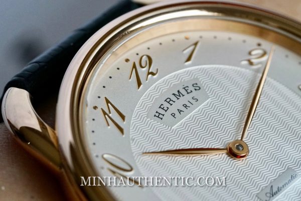 Hermes Arceau 40mm Automatic 18k Rose Gold W038085WW00 Dial
