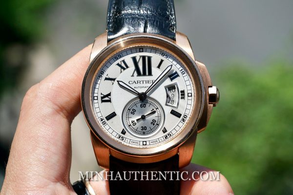 Cartier Calibre 18k Rose Gold W7100009
