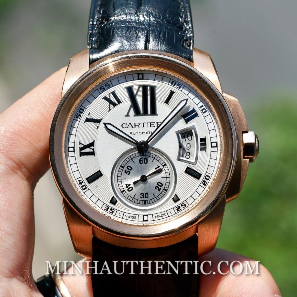 Cartier Calibre 18k Rose Gold W7100009