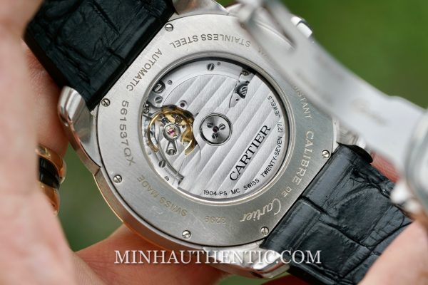 Cartier Calibre 18k Rose Gold/Steel W7100039 - Ảnh 11