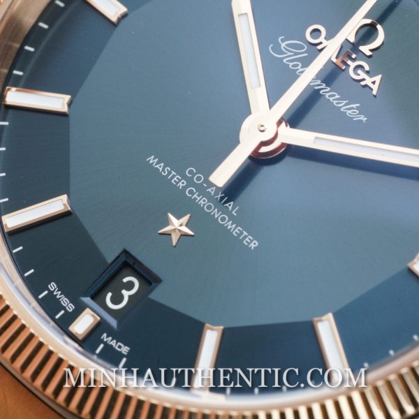 Omega Globemaster Blue Sedna Gold Steel 130.20.39.21.03.001