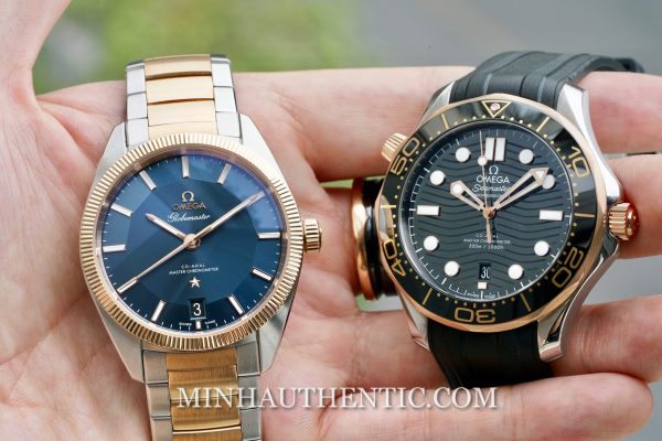 Omega Globemaster Blue Sedna Gold Steel 130.20.39.21.03.001 - Ảnh 15