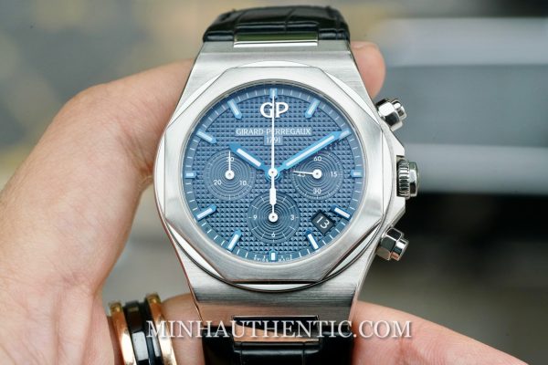 Girard Perregaux Laureato Chronograph 38mm Blue 81040-11-431-BB4A