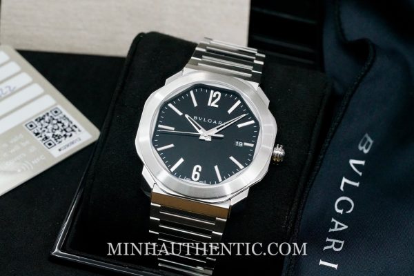 Bvlgari Octo Roma Black 102704 - Ảnh 4