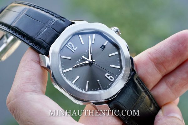 Bvlgari Octo Roma Anthracite 102855 - Ảnh 8