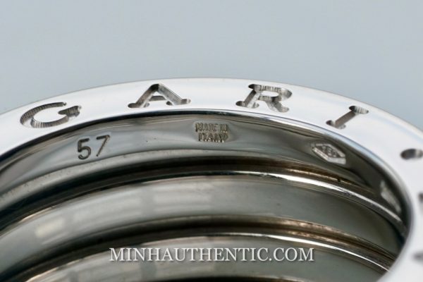 Bvlgari B.zero1 3-band 18k White Gold Black Ceramic - Ảnh 5