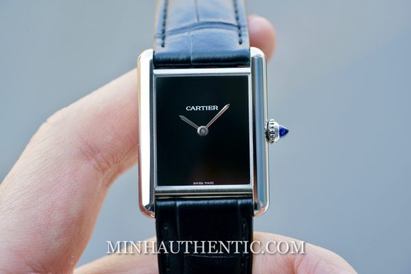 Cartier Tank Must Large Black WSTA0072 - Ảnh 9