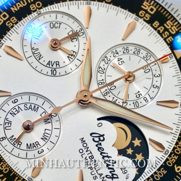 Breitling Montbrillant Olympus Automatic 1461 Chronograph 18k Rose Gold Limited Edition R19350
