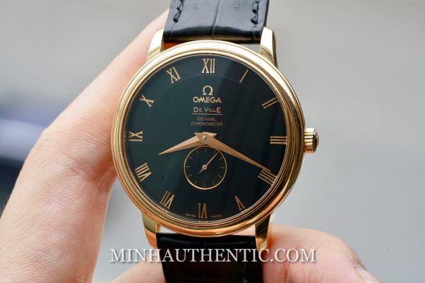 Omega De Ville Prestige Co-Axial Black 18k Rose Gold 4614.50.01 - Ảnh 2