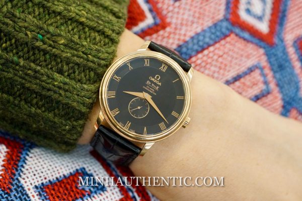 Omega De Ville Prestige Co-Axial Black 18k Rose Gold 4614.50.01 - Ảnh 8