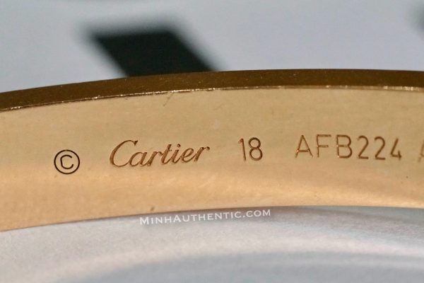 Cartier LOVE 18k Rose Gold Bracelet - Ảnh 4