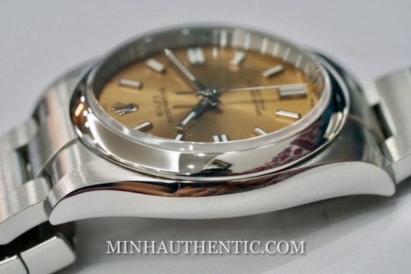 Rolex Oyster Perpetual 36mm Salmon Dial 116000 - Ảnh 8