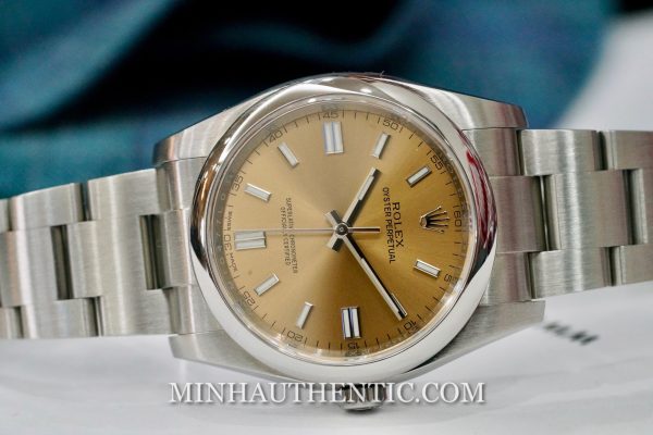 Rolex Oyster Perpetual 36mm Salmon Dial 116000 - Ảnh 10