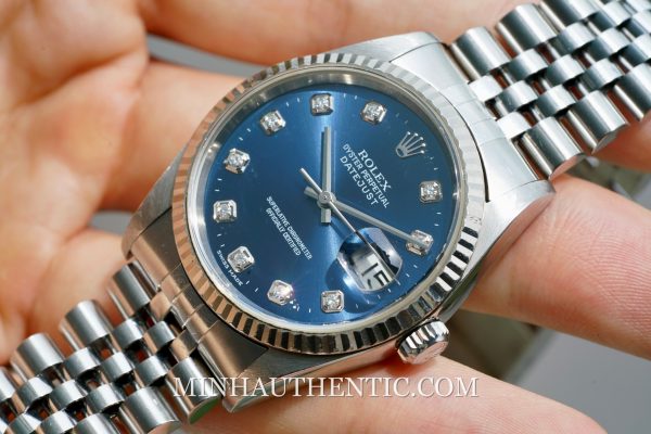 Rolex Datejust Blue Diamond 16234 - Ảnh 7