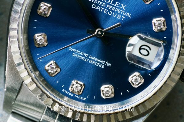 Rolex Datejust Blue Diamond 16234 - Ảnh 2